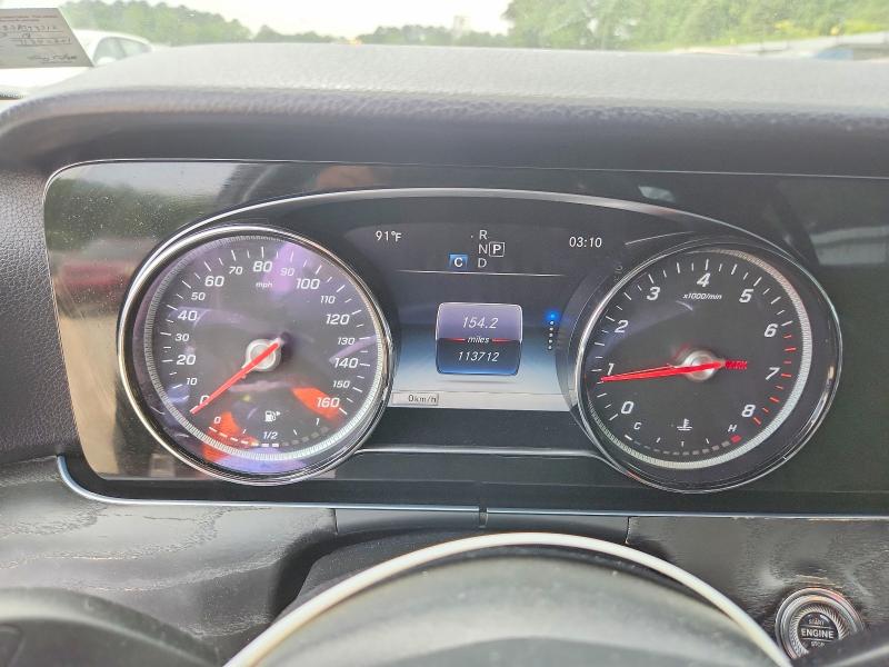 2018 Mercedes-benz E-klasse VIN WDDZF4KB8JA379312 COPART salvage auction — REAR END, VA - CERT OF TITLE - SALVAGE, sold $8,600 on 2026-07-07 (photo 9)