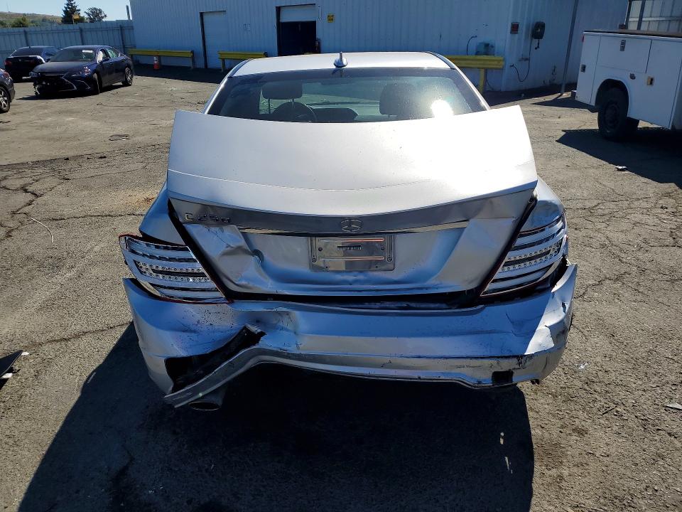2014 Mercedes-benz C-klasse VIN WDDGF4HB0EA955169 COPART salvage auction — REAR END, CA - SALVAGE CERTIFICATE, sold $800 on 2026-07-31 (photo 6)
