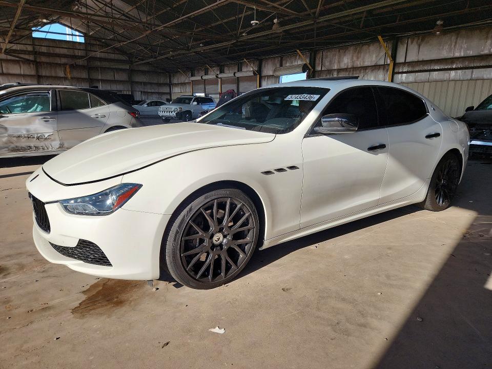 2015 Maserati Ghibli VIN ZAM57XSA9F1159209 COPART salvage auction — MINOR DENT/SCRATCHES, Az - Cert Of Title - Salvage, sold $5,500 on 2026-07-08 (photo 1)