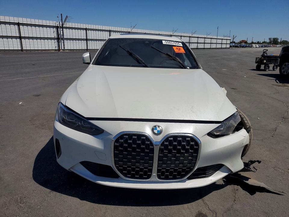 2022 BMW 4er VIN WBA53AP09NCK33340 COPART salvage auction — SIDE, Ca - Salvage Certificate, sold $6,900 on 2026-07-27 (photo 5)