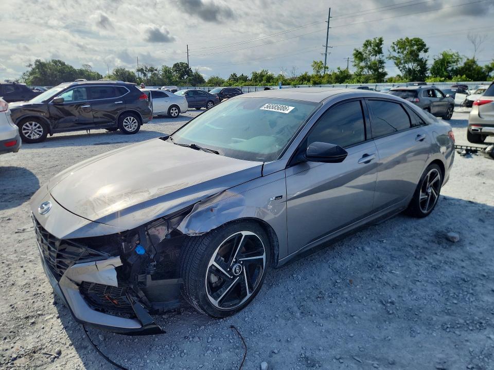 2023 Hyundai Elantra VIN KMHLR4AF6PU543753 COPART salvage auction — FRONT END, Fl - Cert Of Title Slvg Rebuildable (P), sold $4,900 on 2026-07-06 (photo 1)