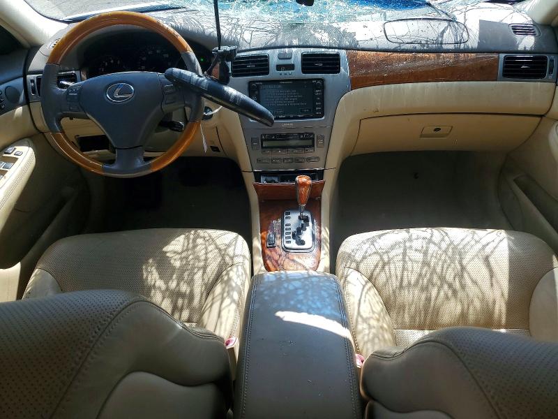 2005 Lexus ES VIN JTHBA30G955112552 COPART salvage auction — ROOF, Il - Salvage Certificate, sold $700 on 2026-07-17 (photo 8)