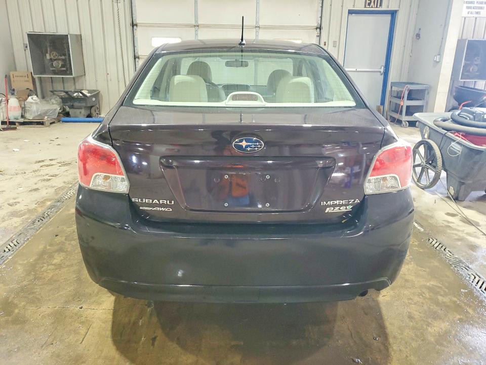 2012 Subaru Impreza VIN JF1GJAA6XCH020238 COPART salvage auction — REAR END, Pa - Certificate Of Salvage, sold $750 on 2026-07-06 (photo 6)