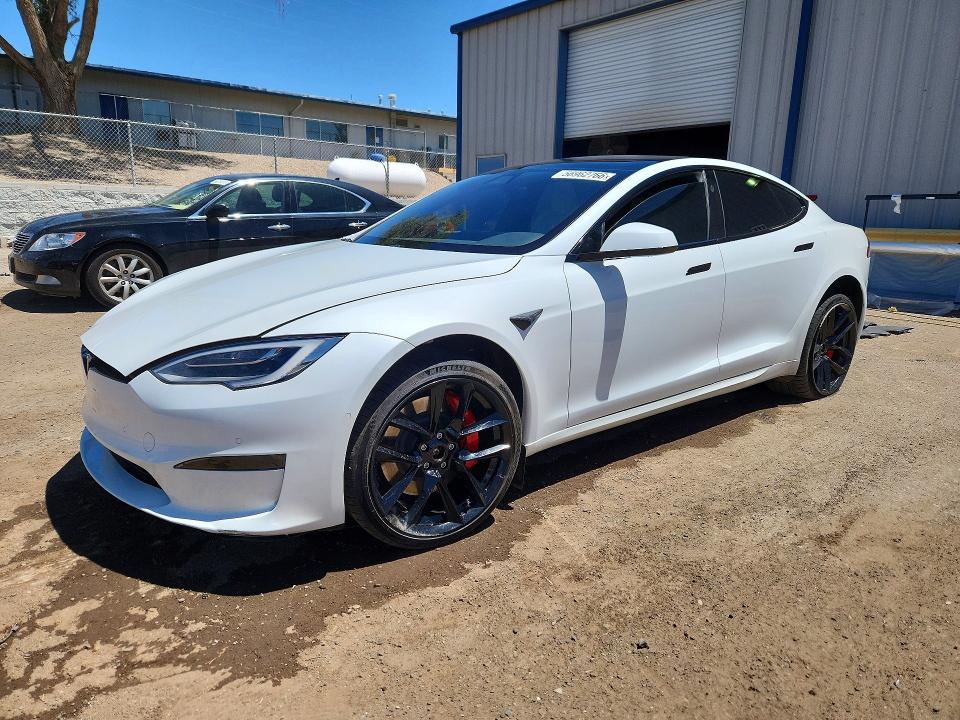 2021 Tesla Model s VIN 5YJSA1E61MF442799 COPART salvage auction — FRONT END, Nm - Cert Of Title-Salvage, sold $17,300 on 2026-07-16 (photo 1)