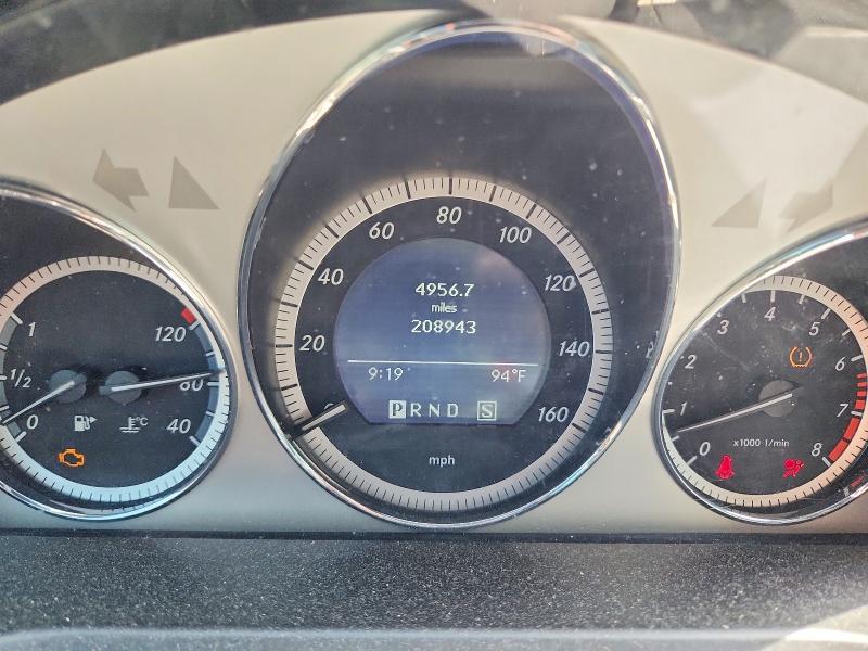2009 Mercedes-benz C class VIN WDDGF54XX9F220909 COPART salvage auction — REAR END, TX - SALVAGE VEHICLE TITLE, sold $750 on 2026-07-20 (photo 9)