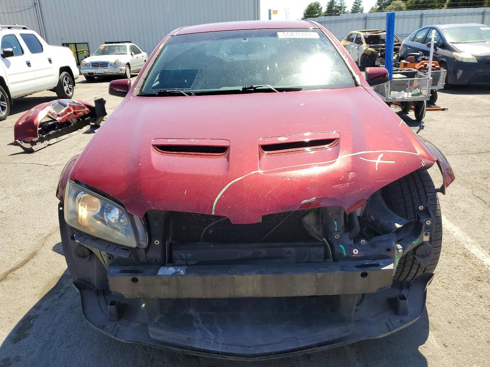 2009 Pontiac G8 VIN 6G2EC57Y19L192389 COPART salvage auction — FRONT END, Ca - Salvage Certificate, sold $7,700 on 2026-07-10 (photo 5)