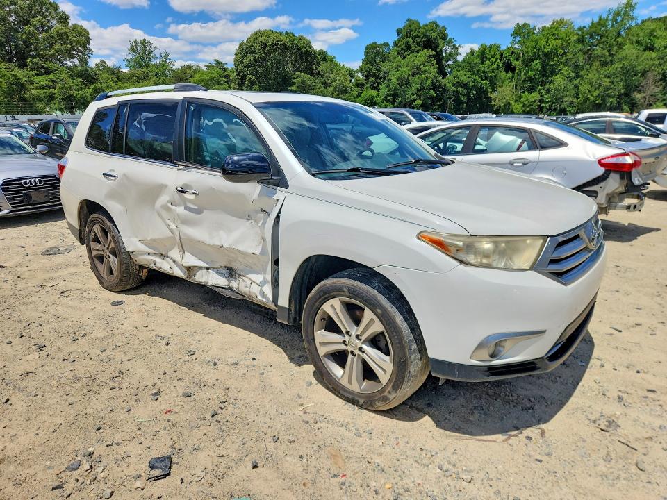 2012 Toyota Highlander VIN 5TDYK3EH5CS080863 COPART salvage auction — SIDE, Fl - Certificate Of Title, sold $3,000 on 2026-07-03 (photo 4)