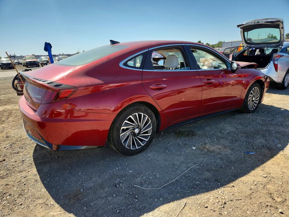 2023 Hyundai Sonata VIN KMHL34JJXPA074139 COPART salvage auction — FRONT END, CA - SALVAGE CERTIFICATE, sold $3,750 on 2026-07-24 (photo 3)