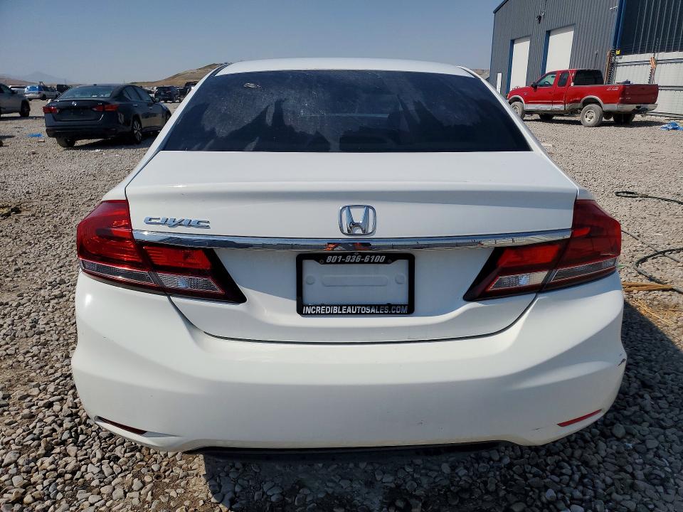 2013 Honda Civic VIN 19XFB2F51DE257118 COPART salvage auction — FRONT END, Ut - Salvage Certificate, sold $150 on 2026-07-24 (photo 6)