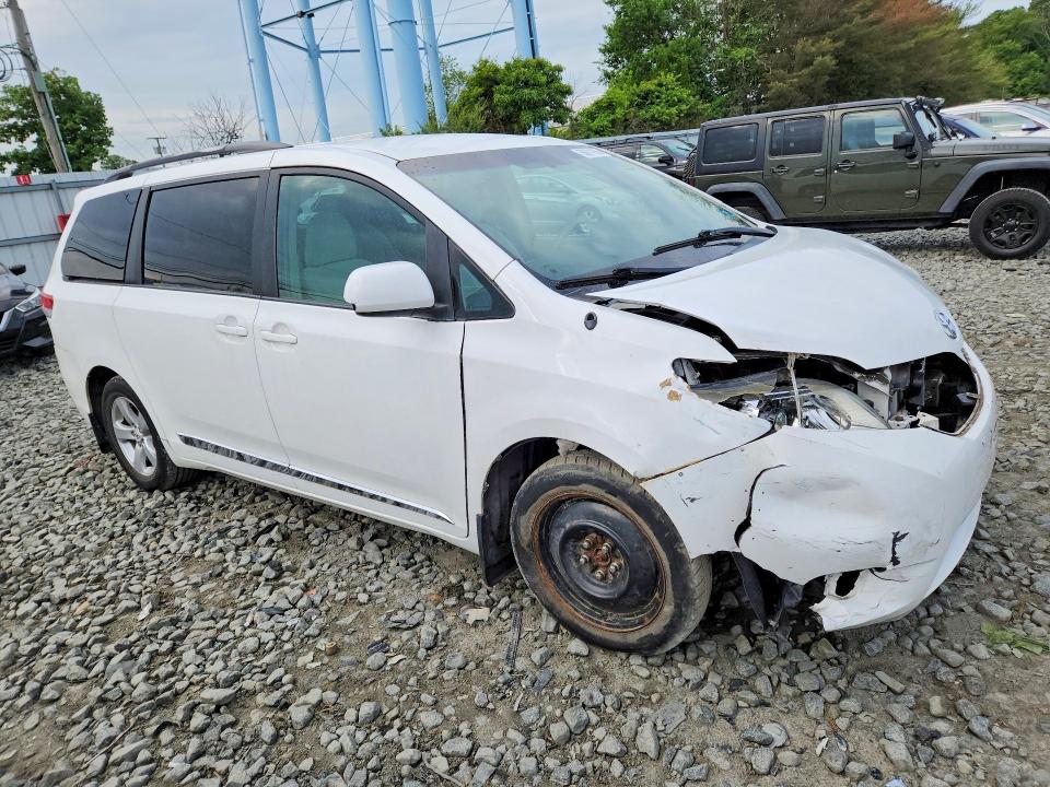 2011 Toyota Sienna VIN 5TDKK3DC2BS170952 COPART salvage auction — FRONT END, Nj - Cert Of Title-Salvage, sold $1,850 on 2026-07-08 (photo 4)