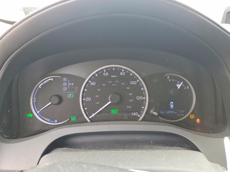 2012 Lexus Ct VIN JTHKD5BH0C2099942 COPART salvage auction — REAR END, Ca - Salvage Certificate, sold $1,650 on 2026-07-09 (photo 9)