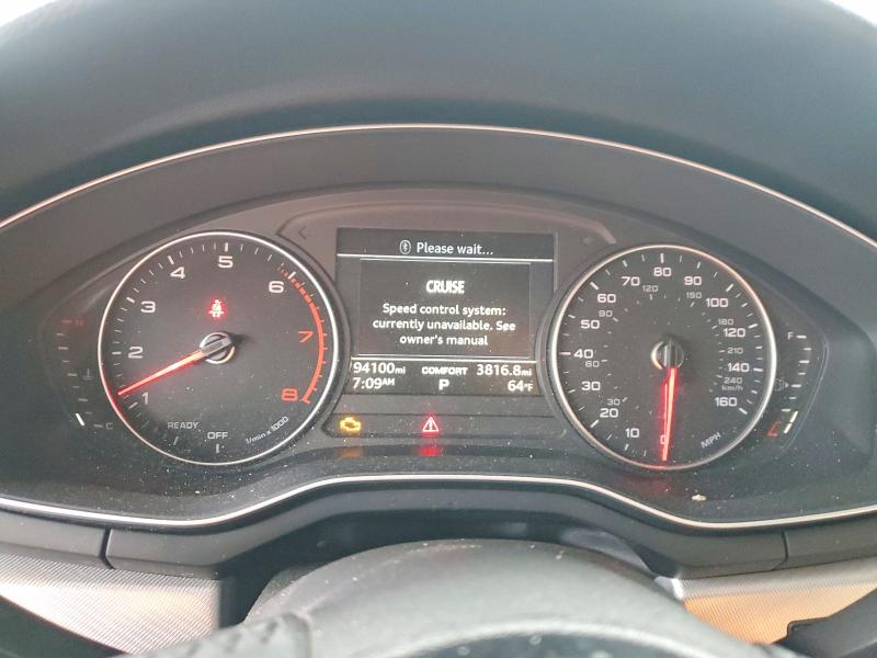 2017 Audi VIN WAUGNAF49HN023191 COPART salvage auction — MINOR DENT/SCRATCHES, Ca - Dlr/Dis/Exp Only Salvage Title, sold $2,600 on 2026-07-14 (photo 9)