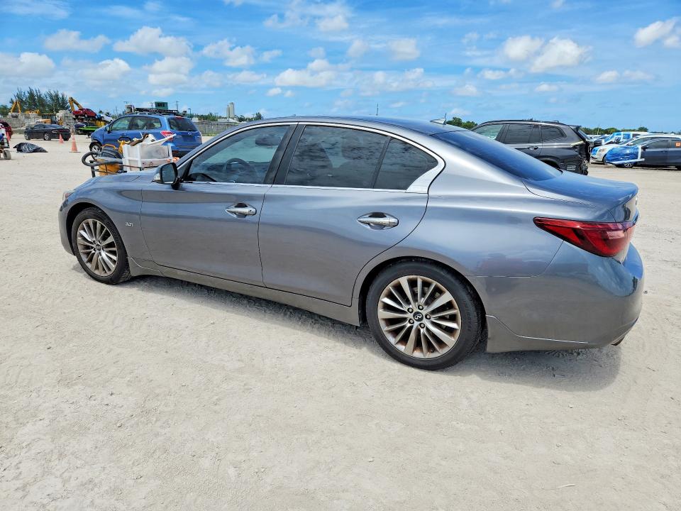 2019 Infiniti Q50 VIN JN1EV7AP6KM519323 COPART salvage auction — WATER/FLOOD, Fl - Cert Of Title-Slvg Rebld Flood, sold $2,250 on 2026-07-16 (photo 2)