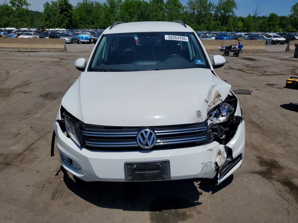 2016 Volkswagen Tiguan VIN WVGAV7AX6GW570176 COPART salvage auction — FRONT END, Ny - Mv-907A Salvage Certificate, sold $950 on 2026-07-07 (photo 5)