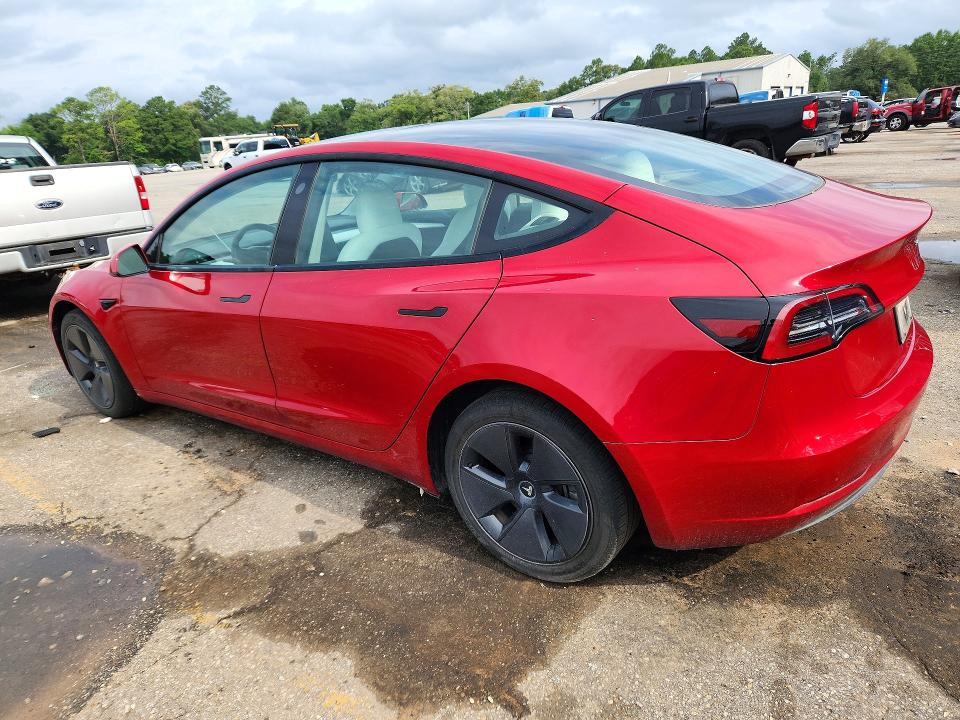 2023 Tesla Model 3 VIN 5YJ3E1EA2PF587030 COPART salvage auction — FRONT END, AL - CERT OF TITLE-SALVAGE TITLE, sold $7,500 on 2026-08-03 (photo 2)