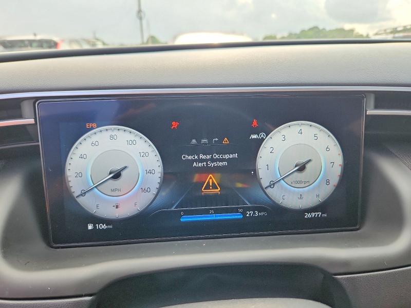 2024 Hyundai VIN KM8JF3DE0RU295676 COPART salvage auction — WATER/FLOOD, AL - CERT OF TITLE-FLOOD SALVAGE (P), sold $2,200 on 2026-07-28 (photo 9)