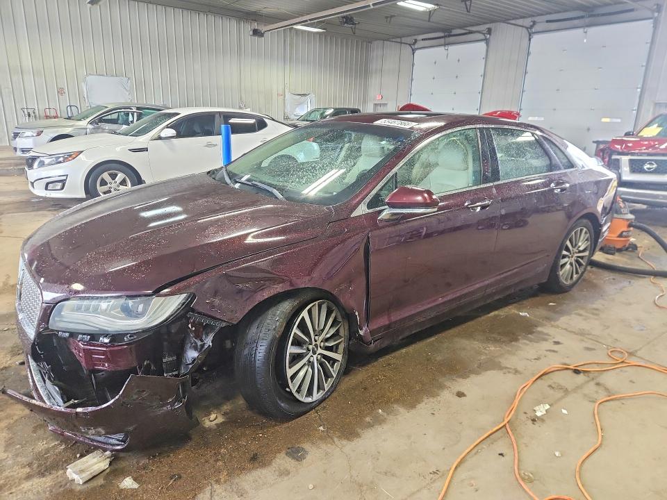 2017 Lincoln Mkz VIN 3LN6L5D9XHR655765 COPART salvage auction — FRONT END, Wi - Certificate Of Title, sold $1,750 on 2026-07-20 (photo 1)