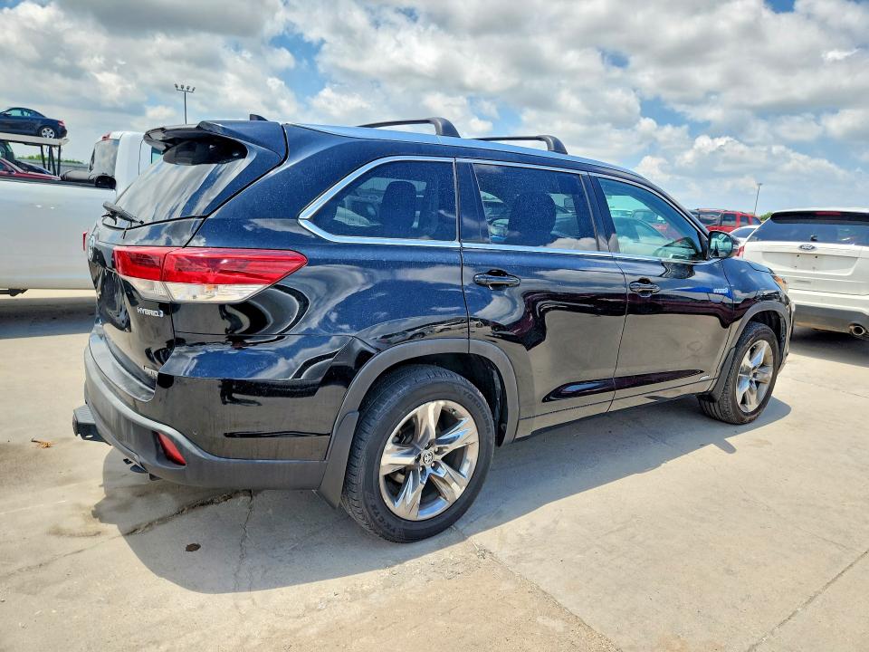 2019 Toyota Highlander VIN 5TDDGRFH3KS054746 COPART salvage auction — HAIL, Ca - Dis/Dlr/Exp Only Clean Title, sold $13,200 on 2026-07-13 (photo 3)