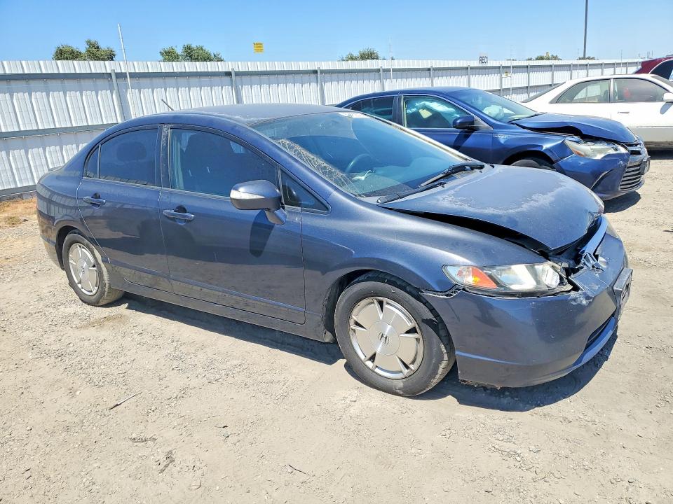 2007 Honda Civic hybrid VIN JHMFA36237S029264 COPART salvage auction — FRONT END, Ca - Salvage Certificate, sold $300 on 2026-07-02 (photo 4)