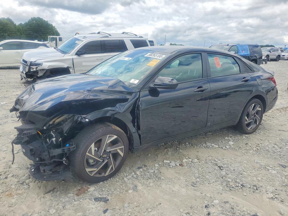 2025 Hyundai Elantra VIN KMHLM4DGXSU048161 COPART salvage auction — FRONT END, Ga - Certificate Of Title, sold $3,150 on 2026-07-27 (photo 1)