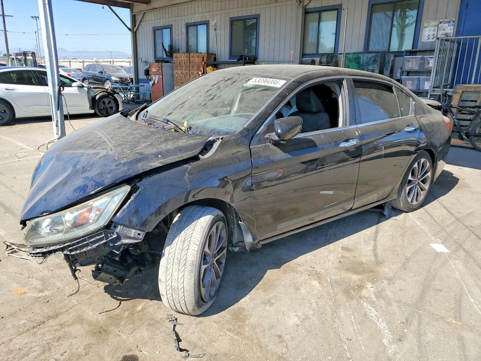 2014 Honda Accord VIN 1HGCR2F55EA114743 COPART salvage auction — FRONT END, Ca - Salvage Certificate, sold $600 on 2026-07-02 (photo 1)