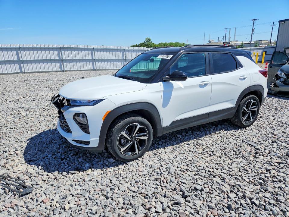 2022 Chevrolet Trailblazer VIN KL79MUSL3NB106106 COPART salvage auction — FRONT END, Wi - Cert Of Title-Claim Paid, sold $175 on 2026-07-27 (photo 1)