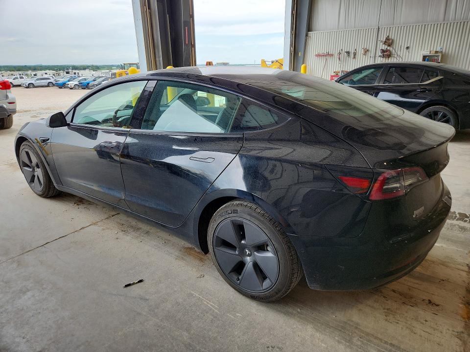 2022 Tesla Model 3 VIN 5YJ3E1EA8NF191326 COPART salvage auction — REAR END, Ne - Cert Of Title-Salvage, sold $825 on 2026-07-21 (photo 2)