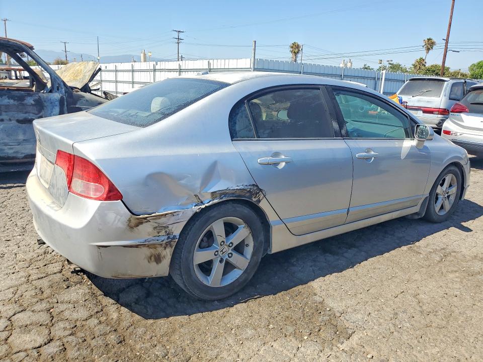 2007 Honda Civic VIN 2HGFA16827H305940 COPART salvage auction — REAR END, Ca - Salvage Certificate, sold $550 on 2026-07-02 (photo 3)