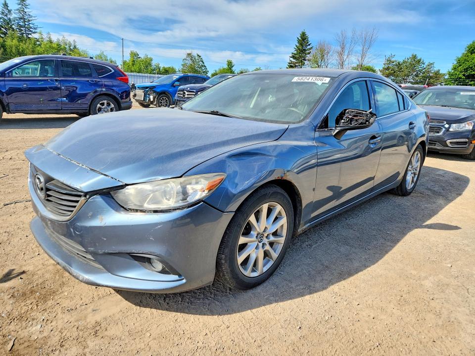 2014 Mazda 6 VIN JM1GJ1V68E1128809 COPART salvage auction — FRONT END, ON - PERMIT SALVAGE, sold $700 on 2026-07-16 (photo 1)