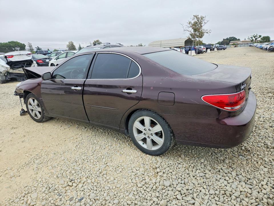 2005 Lexus ES VIN JTHBA30G855134669 COPART salvage auction — FRONT END, Ca - Salvage Certificate, sold $500 on 2026-07-09 (photo 2)