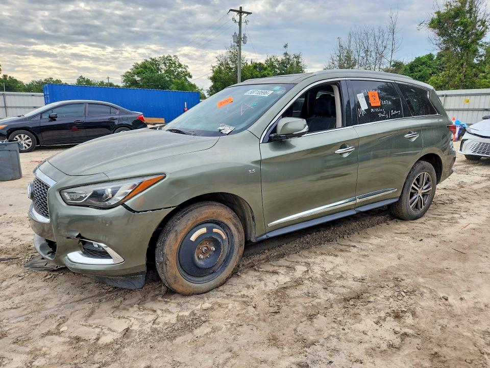2017 Infiniti Qx60 VIN 5N1DL0MN5HC501714 COPART salvage auction — FRONT END, Fl - Certificate Of Title, sold $825 on 2026-07-31 (photo 1)