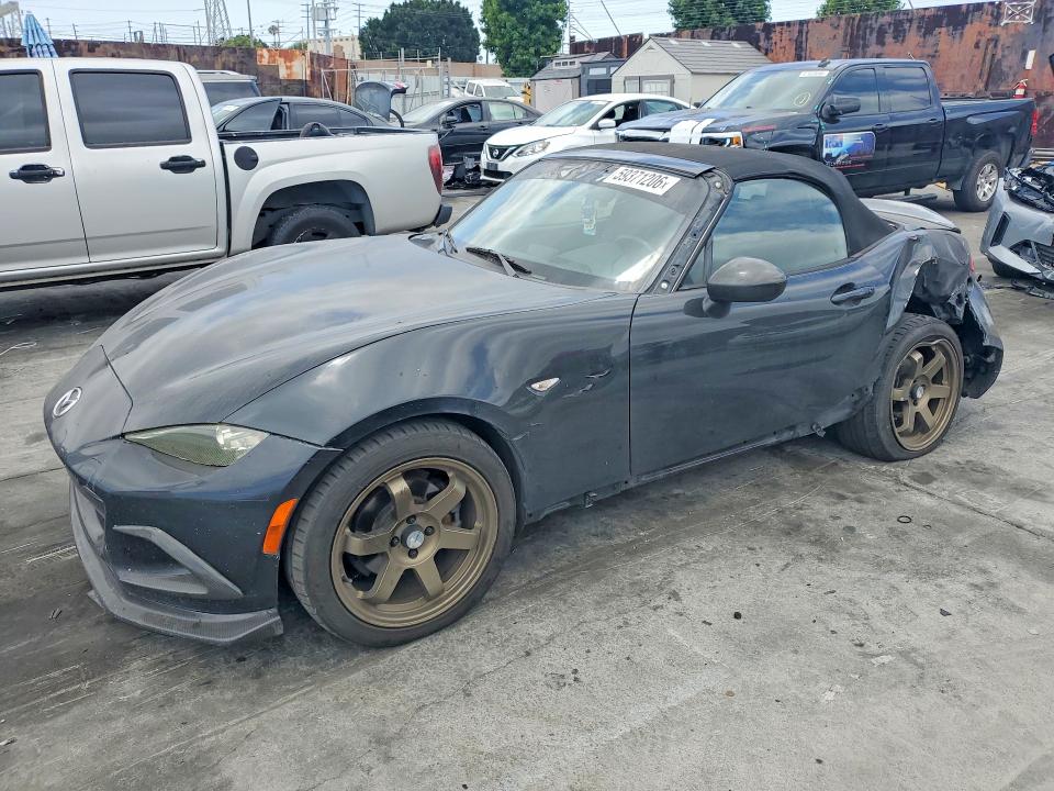 2016 Mazda Mx-5 VIN JM1NDAB75G0108375 COPART salvage auction — REAR END, CA - SALVAGE CERTIFICATE, sold $1,750 on 2026-07-10 (photo 1)