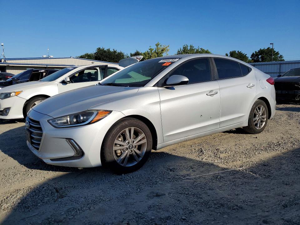 2018 Hyundai Elantra VIN KMHD84LF9JU461012 COPART salvage auction — VANDALISM, Ca - Salvage Certificate, sold $1,800 on 2026-07-16 (photo 1)