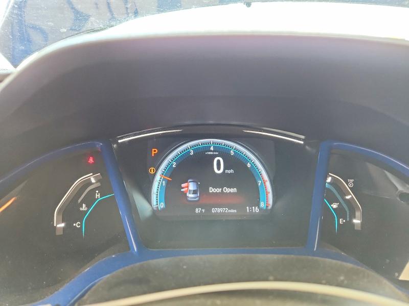 2018 Honda Civic VIN 2HGFC2F73JH609521 COPART salvage auction — FRONT END, Ne - Cert Of Title-Salvage, sold $7,200 on 2026-08-25 (photo 9)