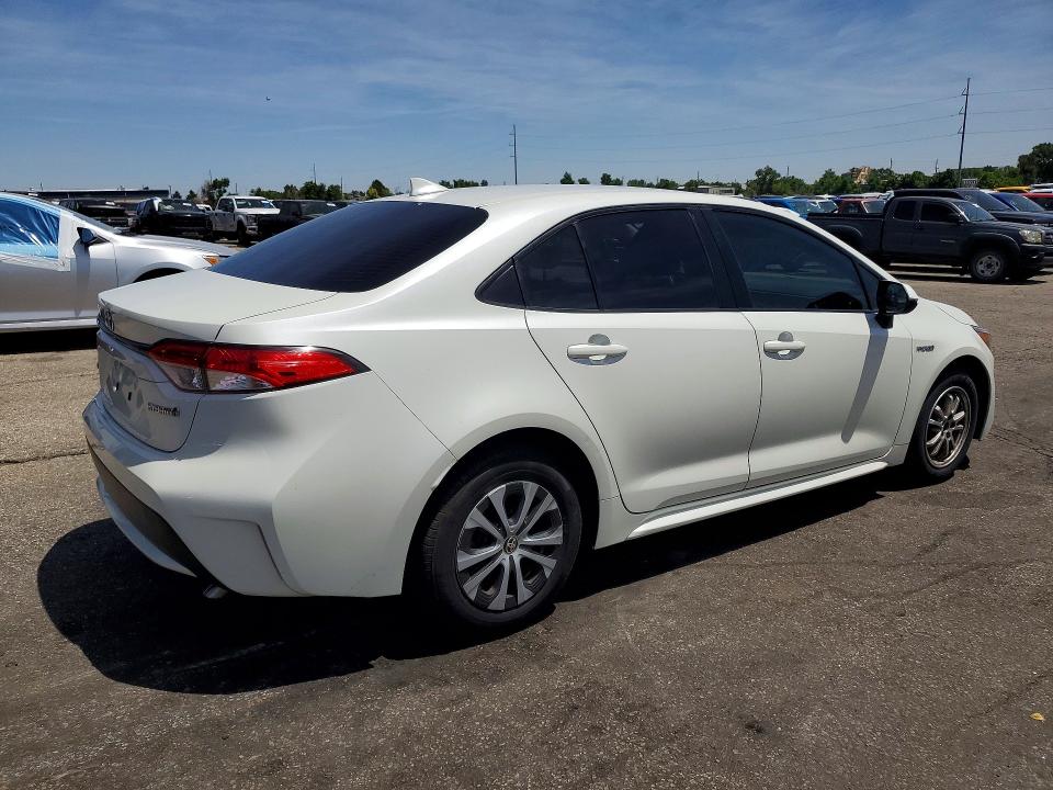 2020 Toyota Corolla VIN JTDEBRBE1LJ005462 COPART salvage auction — HAIL, Co - Certificate Of Title, sold $8,500 on 2026-08-25 (photo 3)