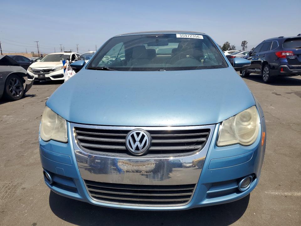 2009 Volkswagen Eos VIN WVWBA71F39V006019 COPART salvage auction — FRONT END, Ca - Salvage Certificate, sold $325 on 2026-07-13 (photo 5)