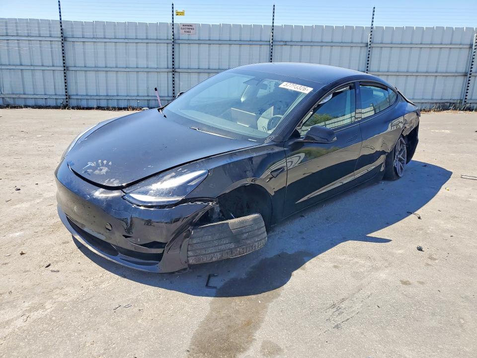 2021 Tesla Model 3 VIN 5YJ3E1EB4MF054570 COPART salvage auction — UNDERCARRIAGE, Ca - Salvage Certificate, sold $4,950 on 2026-07-28 (photo 1)