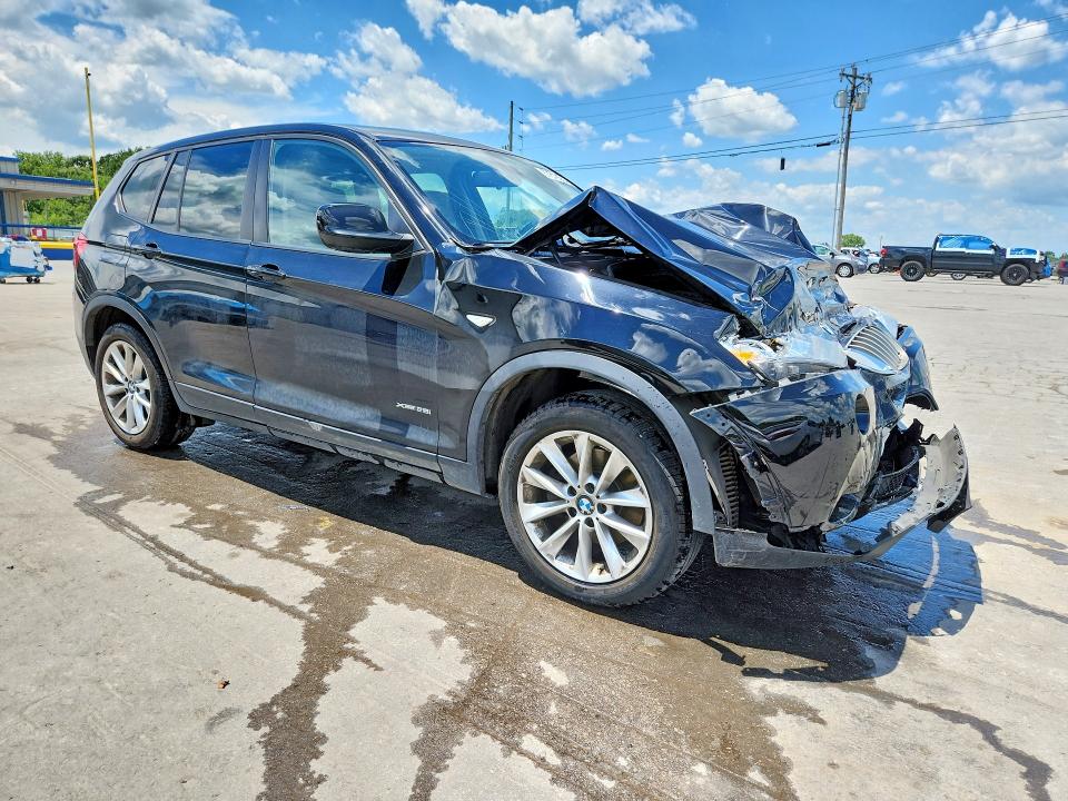 2014 BMW X3 VIN 5UXWX9C54E0D36924 COPART salvage auction — FRONT END, Tn - Salvage Certificate, sold $550 on 2026-07-20 (photo 4)