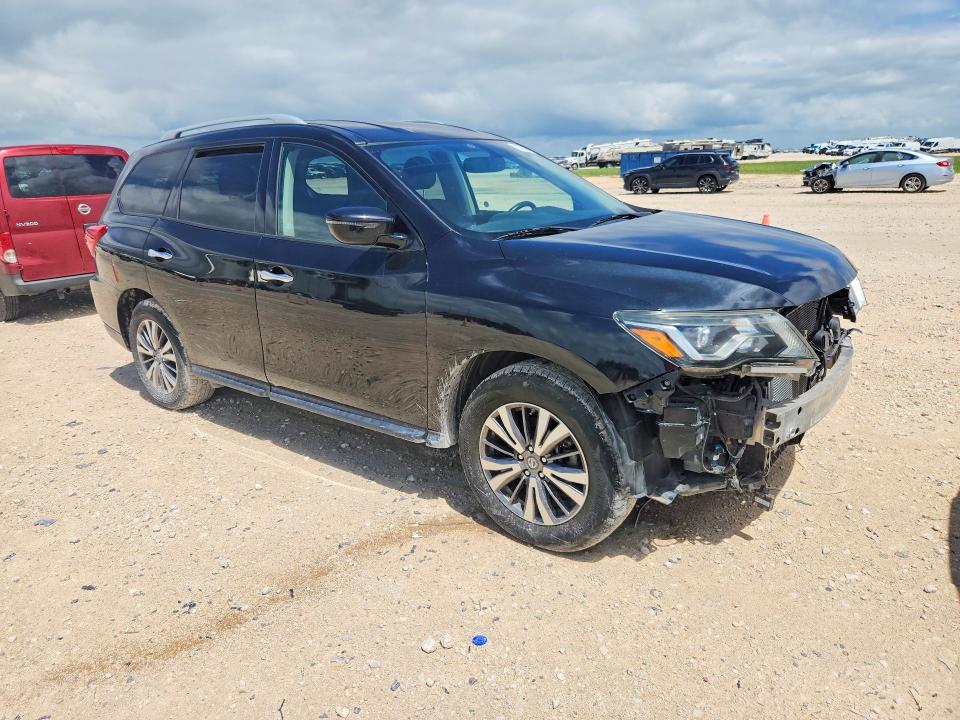 2019 Nissan Pathfinder VIN 5N1DR2MN9KC593007 COPART salvage auction — FRONT END, TX - SALVAGE VEHICLE TITLE, sold $2,600 on 2026-07-02 (photo 4)
