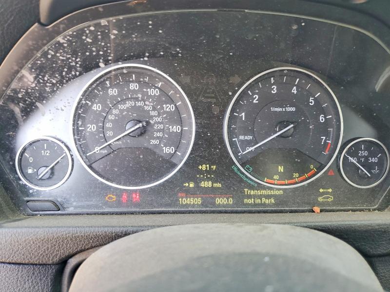 2013 BMW 3er VIN WBA3B5C53DF594658 COPART salvage auction — FRONT END, Ca - Dis/Dlr/Exp Only Lien Papers, sold $375 on 2026-07-08 (photo 9)