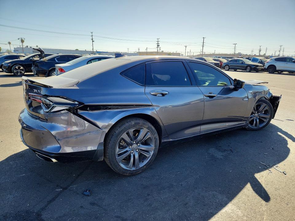 2022 Acura Tlx VIN 19UUB5F51NA002290 COPART salvage auction — FRONT END, CA - SALVAGE CERTIFICATE, sold $1,400 on 2026-07-22 (photo 3)