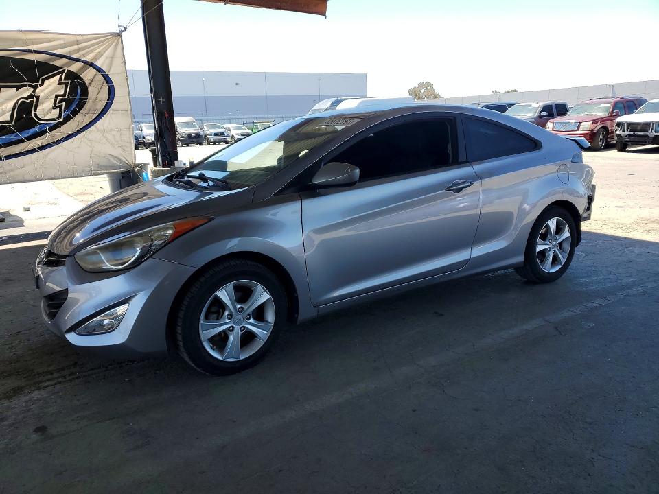2013 Hyundai Elantra VIN KMHDH6AE1DU003216 COPART salvage auction — REAR END, Ca - Salvage Certificate, sold $1,400 on 2026-07-09 (photo 1)