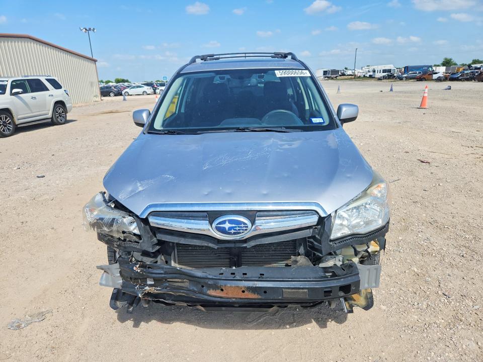 2015 Subaru Forester VIN JF2SJAFC2FH824980 COPART salvage auction — FRONT END, Tx - Salvage Vehicle Title, sold $1,350 on 2026-07-15 (photo 5)
