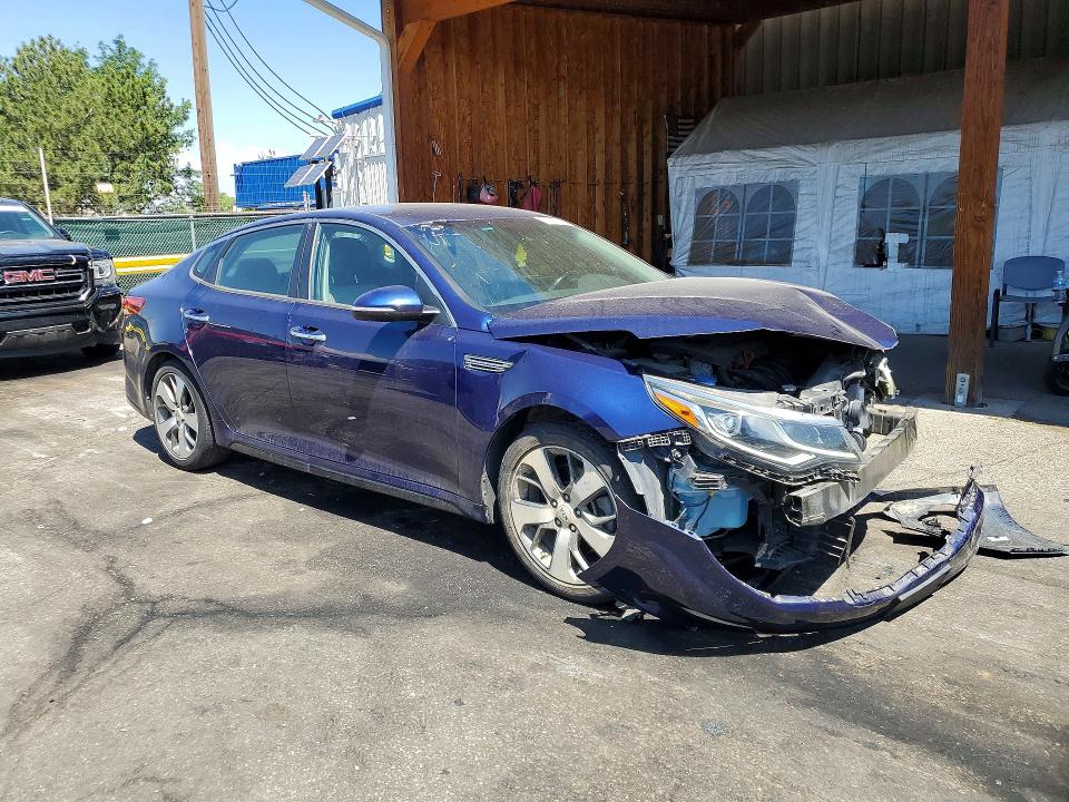2019 Kia Optima VIN 5XXGT4L32KG315189 COPART salvage auction — FRONT END, Fl - Cert Of Title Slvg Rebuildable, sold $1,800 on 2026-07-09 (photo 4)
