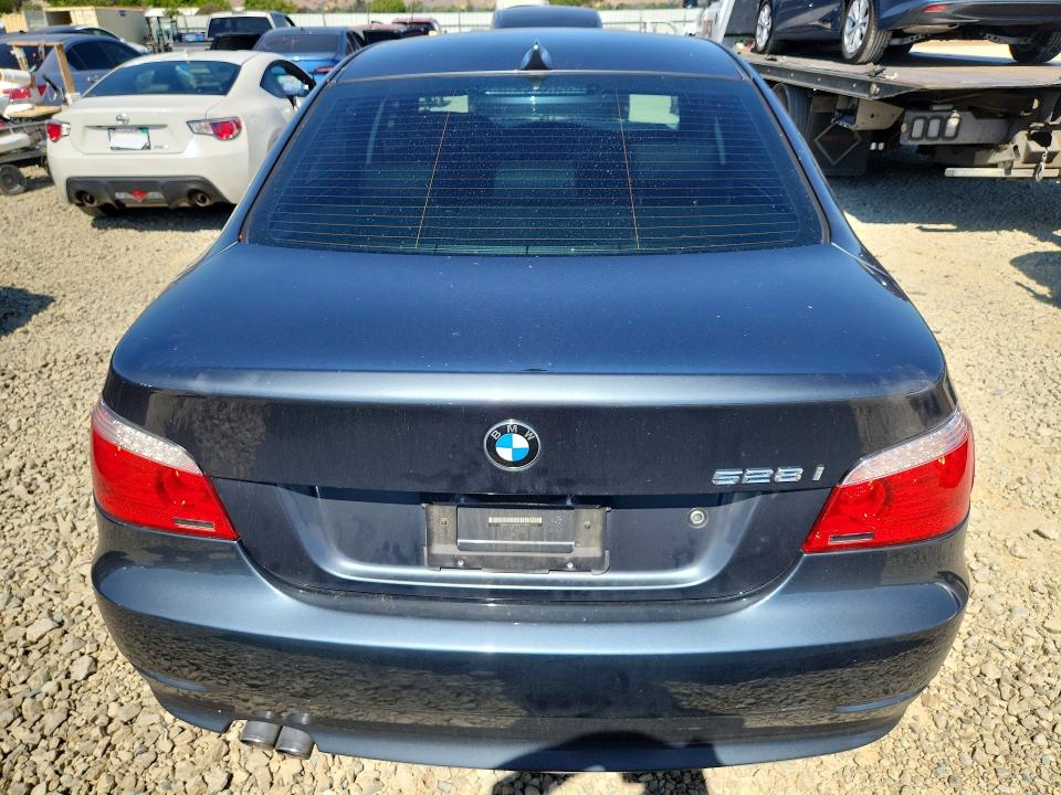 2008 BMW 5er VIN WBANU53528C114314 COPART salvage auction — SIDE, CA - SALVAGE CERTIFICATE, sold $60 on 2026-07-28 (photo 6)