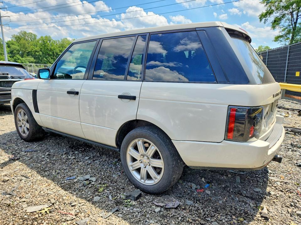 2008 Land rover RANGE ROVER VIN SALME15478A292698 COPART salvage auction — REAR END, MD - CERT OF SALVAGE > 75% DAMAGE, sold $425 on 2026-07-31 (photo 2)