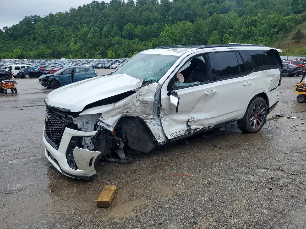 2025 Cadillac Escalade VIN 1GYS9ERL9SR312027 COPART salvage auction — Front End, WV - SALVAGE CERTIFICATE, sold $37,250 on 2026-07-02 (photo 1)