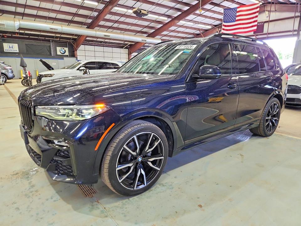 2019 BMW X7 VIN 5UXCW2C50KLB43760 COPART salvage auction — MINOR DENT/SCRATCHES, Tx - Certificate Of Title (P), sold $20,900 on 2026-07-31 (photo 1)