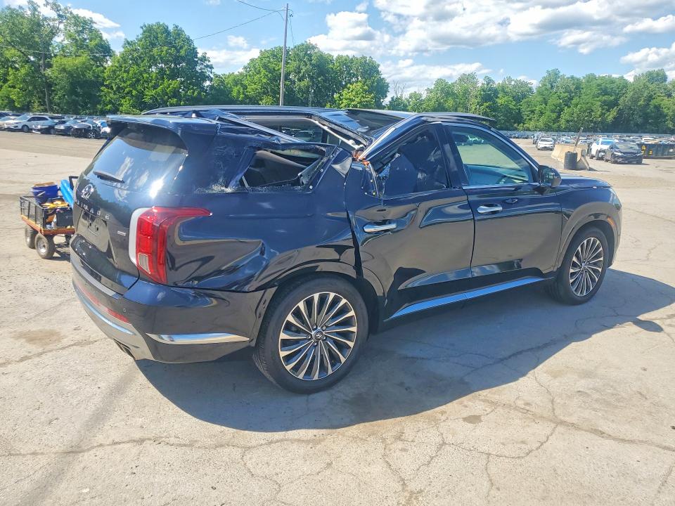 2024 Hyundai Palisade VIN KM8R7DGE7RU783430 COPART salvage auction — ROOF, Ny - Mv-907A Salvage Certificate, sold $6,300 on 2026-07-16 (photo 3)