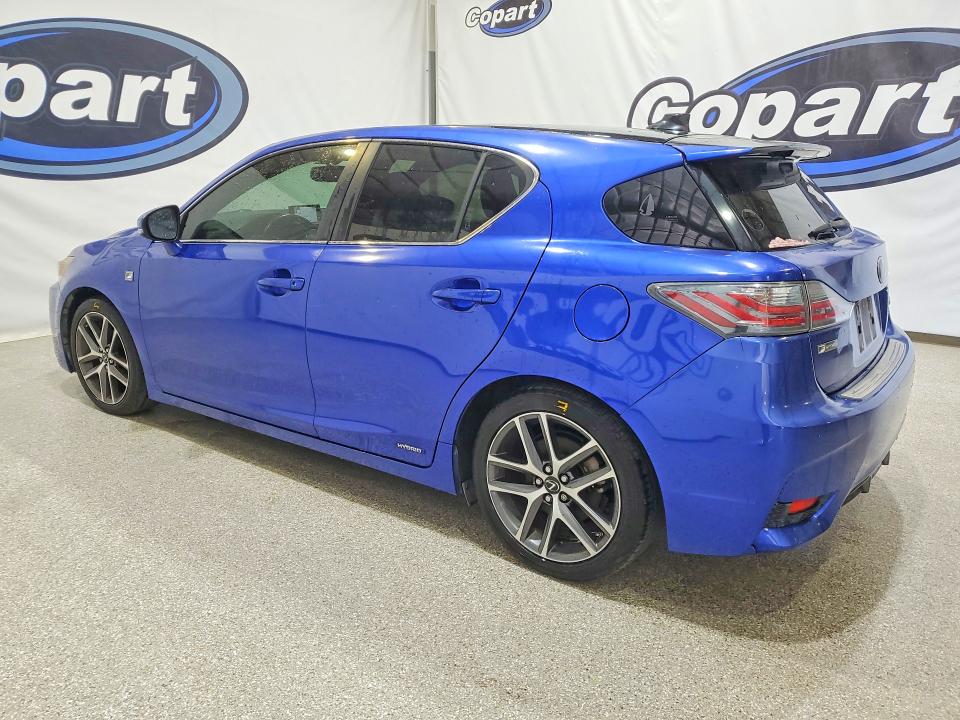 2015 Lexus Ct 200 VIN JTHKD5BH6F2225211 COPART salvage auction — MINOR DENT/SCRATCHES, CA - CERTIFICATE OF TITLE, sold $2,350 on 2026-07-23 (photo 2)